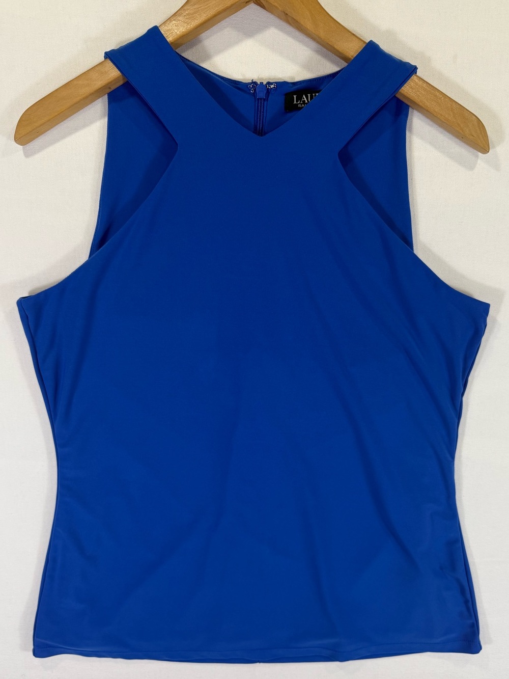 Ralph Lauren Cobalt Blue Sleeveless V-Neck Tank